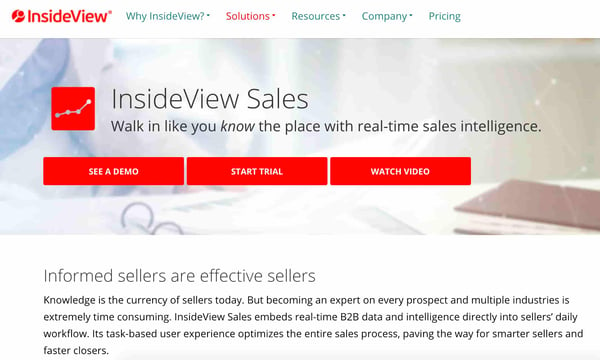 insideview sales tool for sales intelligence